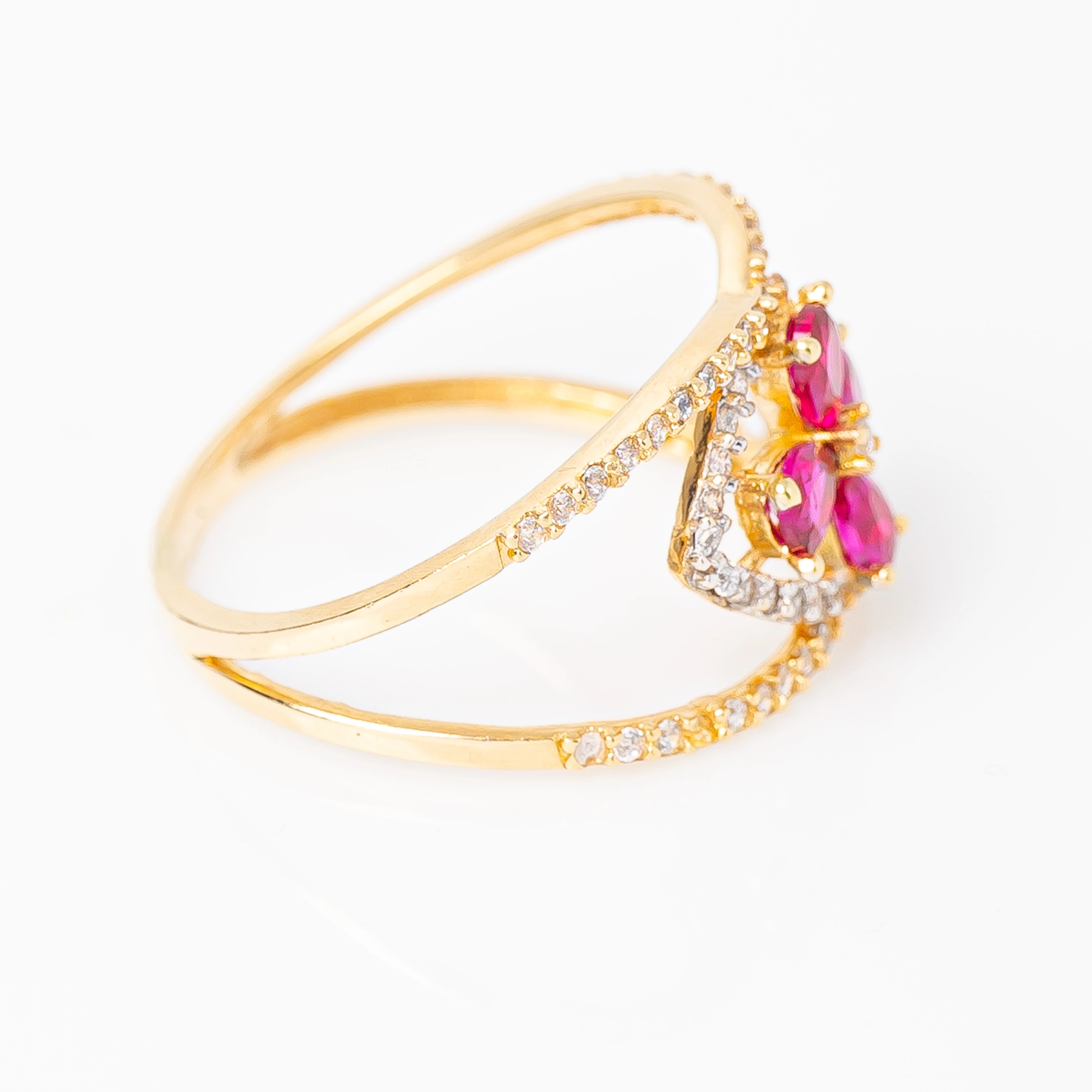 Anillo Flor Fucsia Talla 7 - Image 3