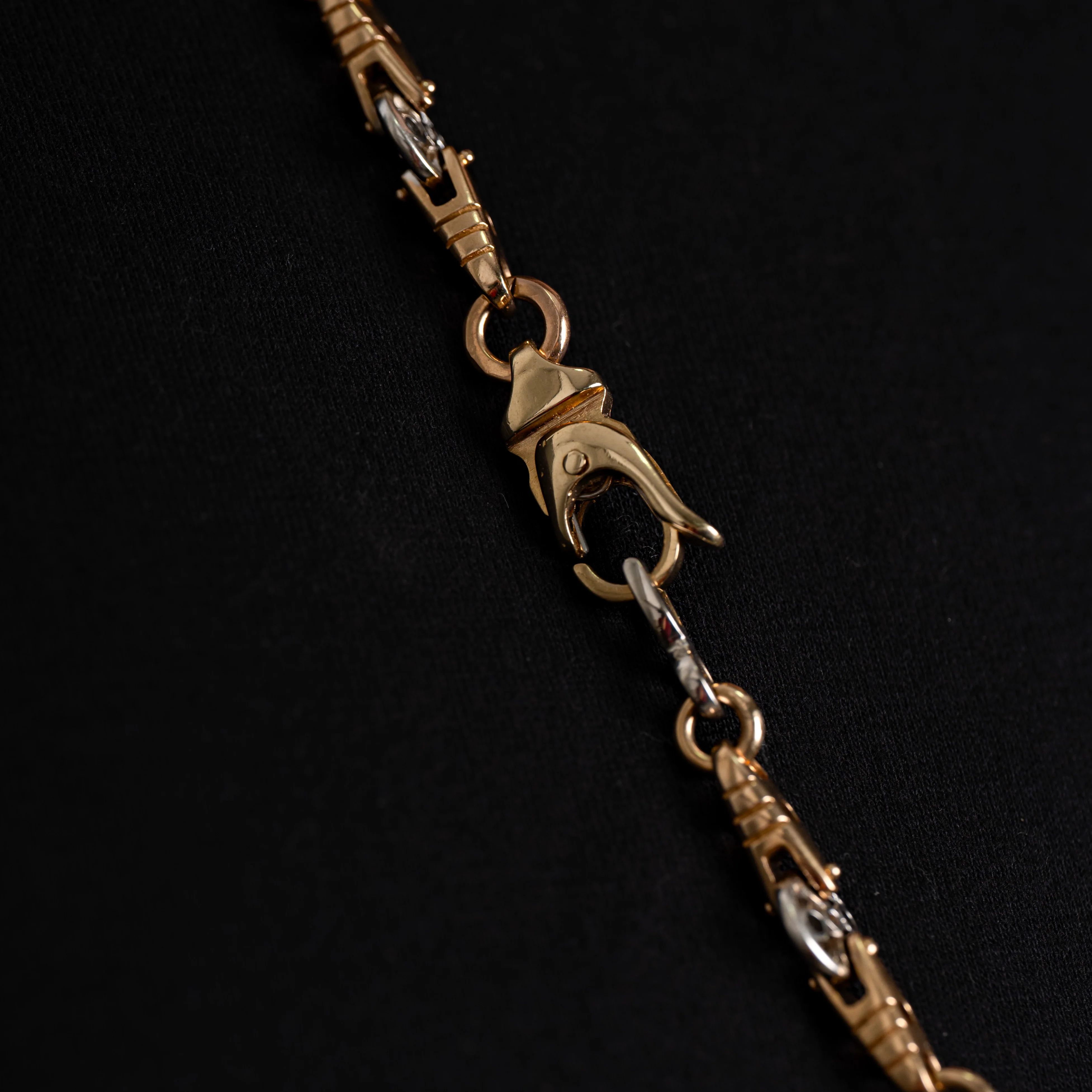 Cadena Tejido Rústico Tres Oros - Image 3