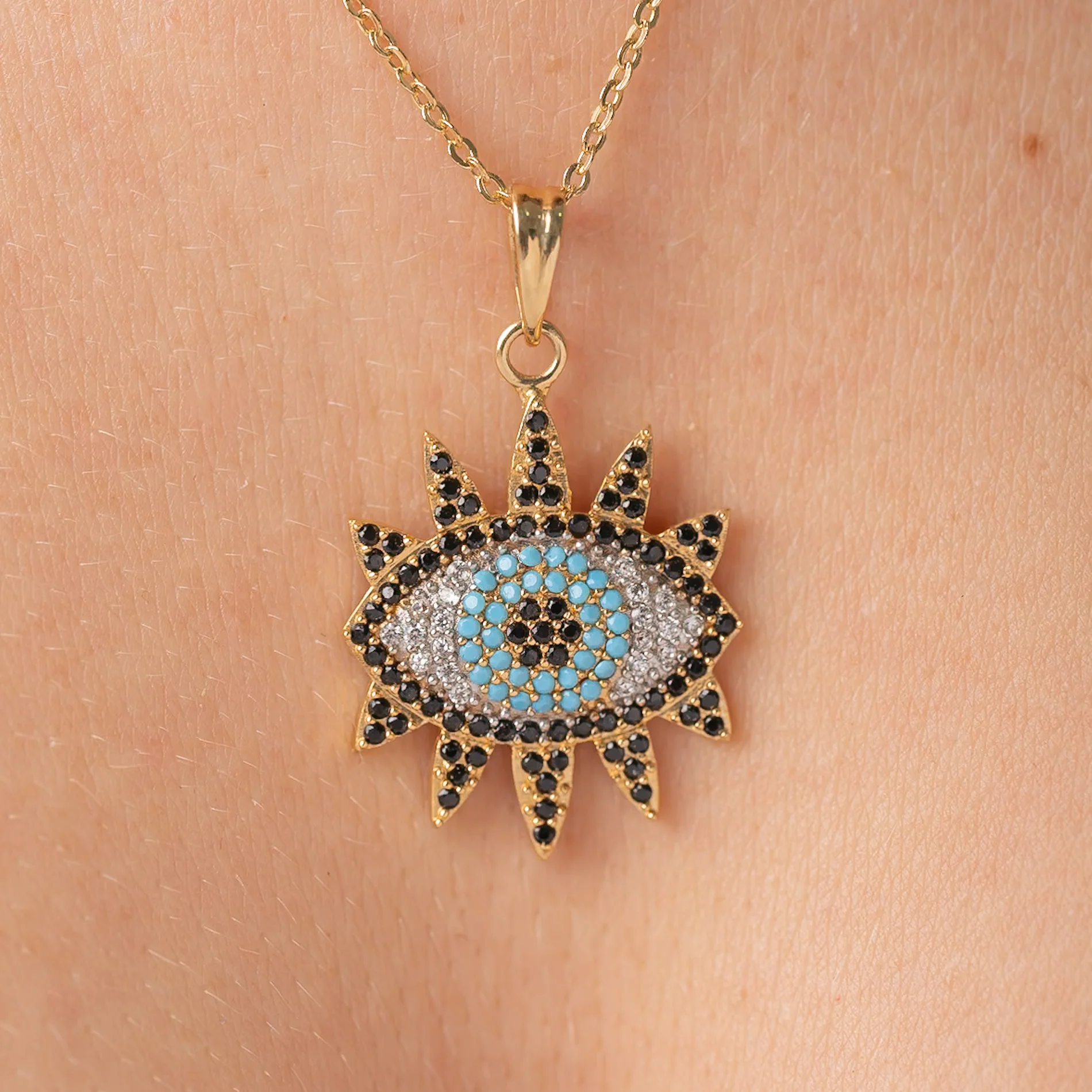 Juego Cadena+Dije Ojo Turco - Image 3