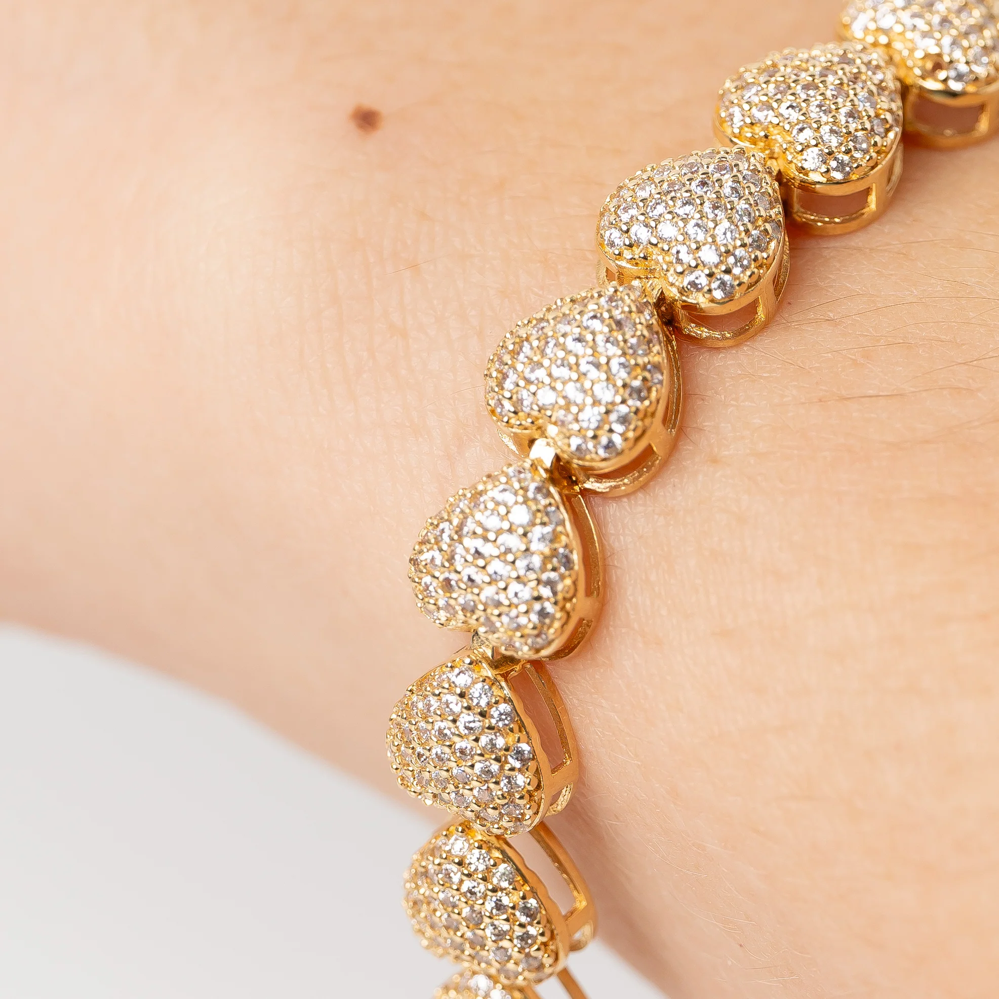 Pulsera Corazones Casting 19cm - Image 4